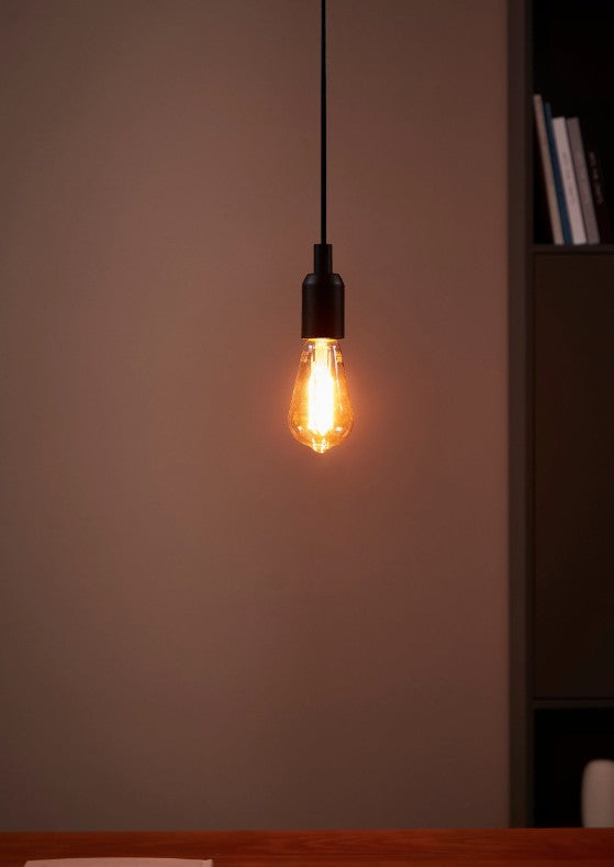 BULB-E27-LED ST64 4W AMBER 1700K | 110067