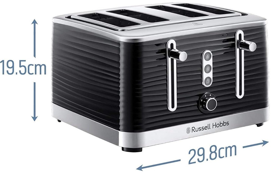 RUSSELL HOBBS INSPIRE 4 SLICE TOASTER BLACK | 24381
