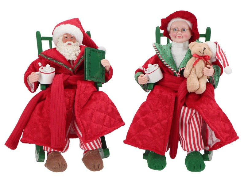 SANTA & MRS SANTA IN ROCKING CHAIR | 251531