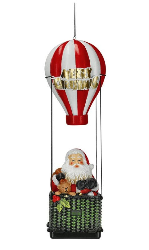 SANTA IN AIR BALLOON B/O LED | 263749