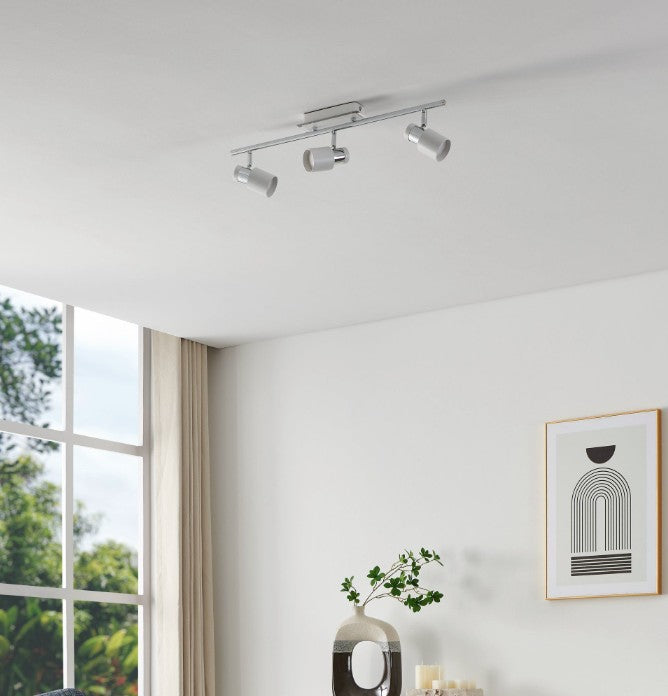 3-LIGHT CHROME/WHITE 'DAVIDA | 92086
