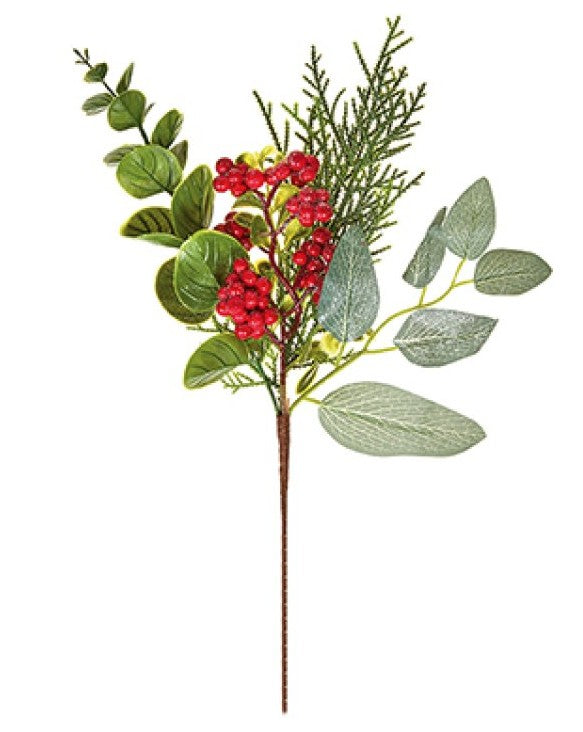 31CM MIXED LEAF AND BERRY PICK | AC267190