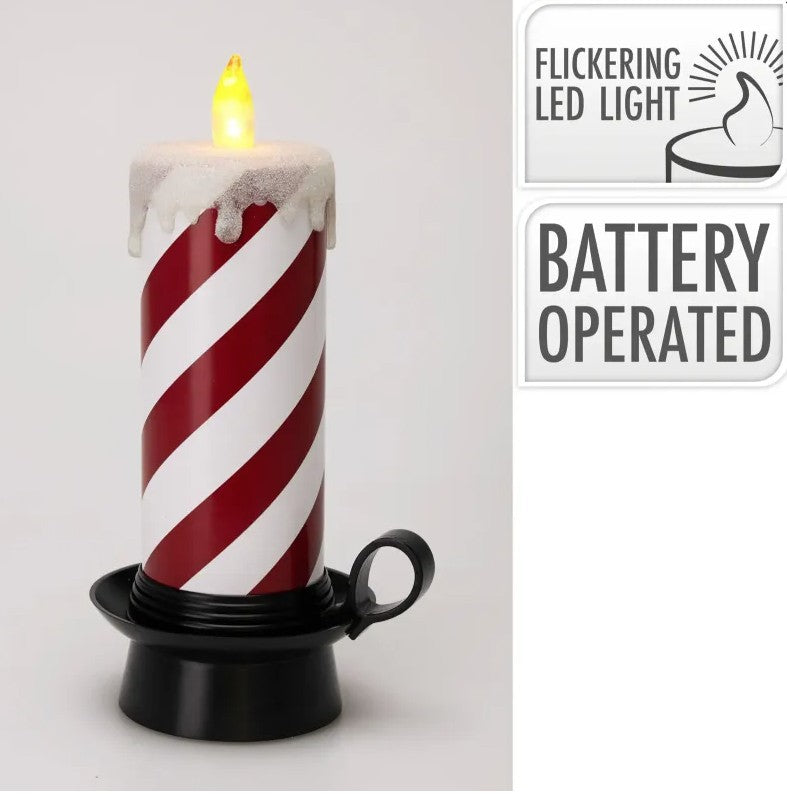 LED CANDLE CANDY CANE 15X12X29 | AGM100200
