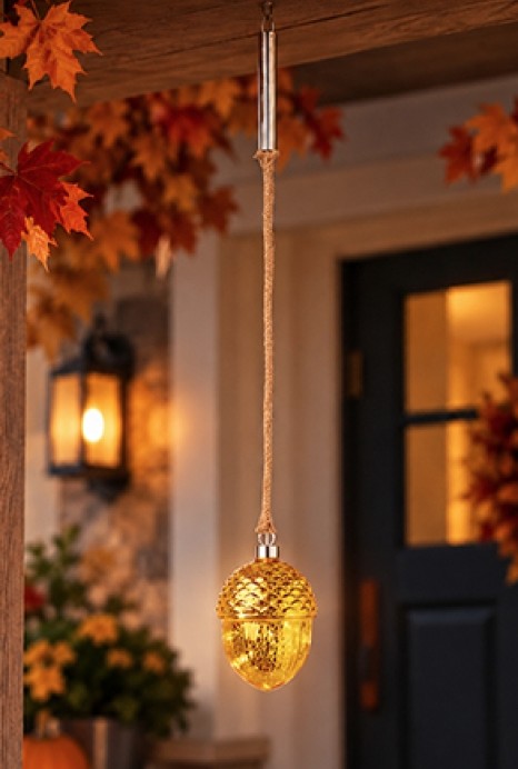 14CM BO GLASS HANGING ACORN LIGHT | AL251221BG