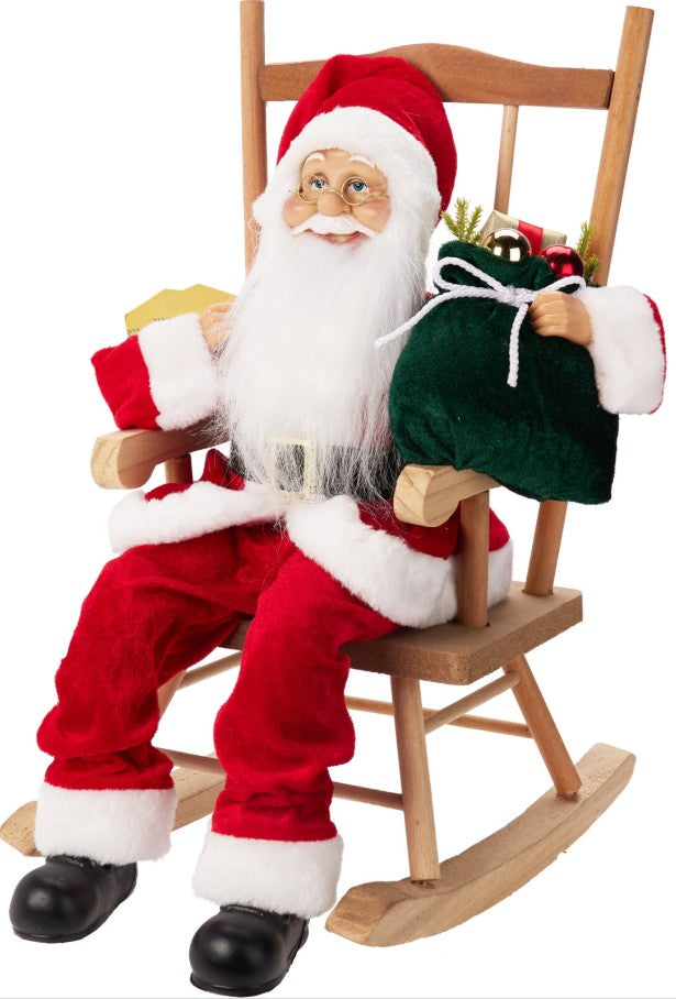 SANTA 45CM RED ROCKING CHAIR | ASK007100