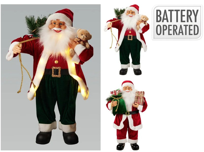 SANTA STANDING LED 80CM 2ASS | ATK000770