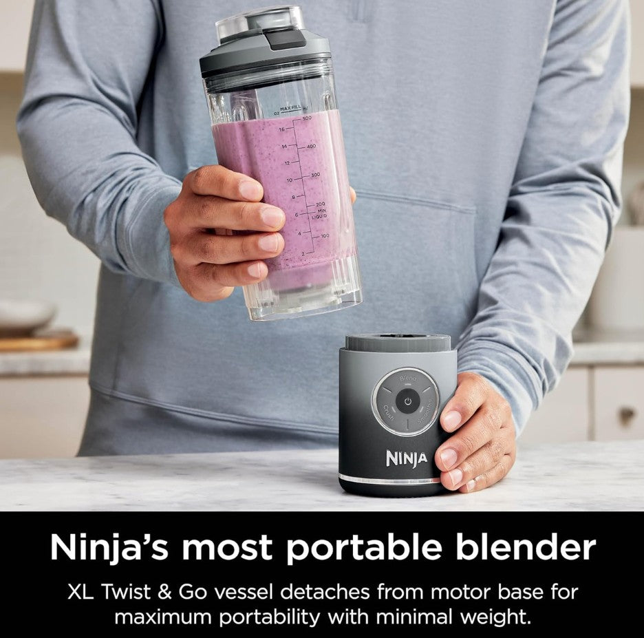 NINJA BLAST MAC CORDLESS PORTABLE BLENDER GREY | BC251UKGY