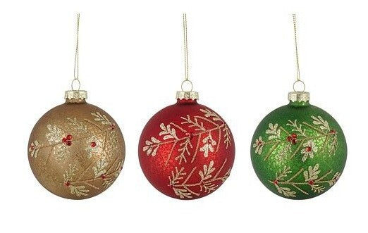 BAUBLE GLASS LEAVES | EDEL1198927