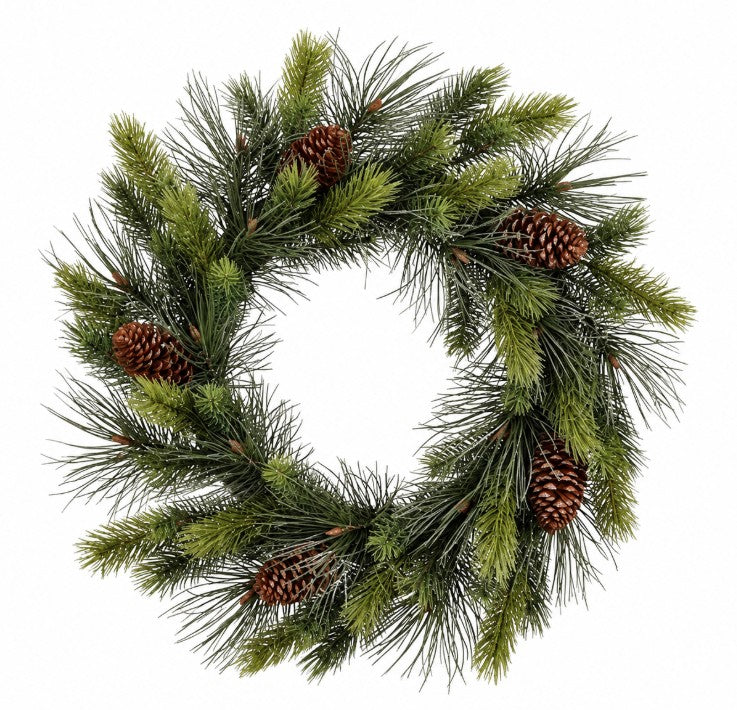 WREATH PINE CONE GREEN - H15XD66CM | EDEL1203751