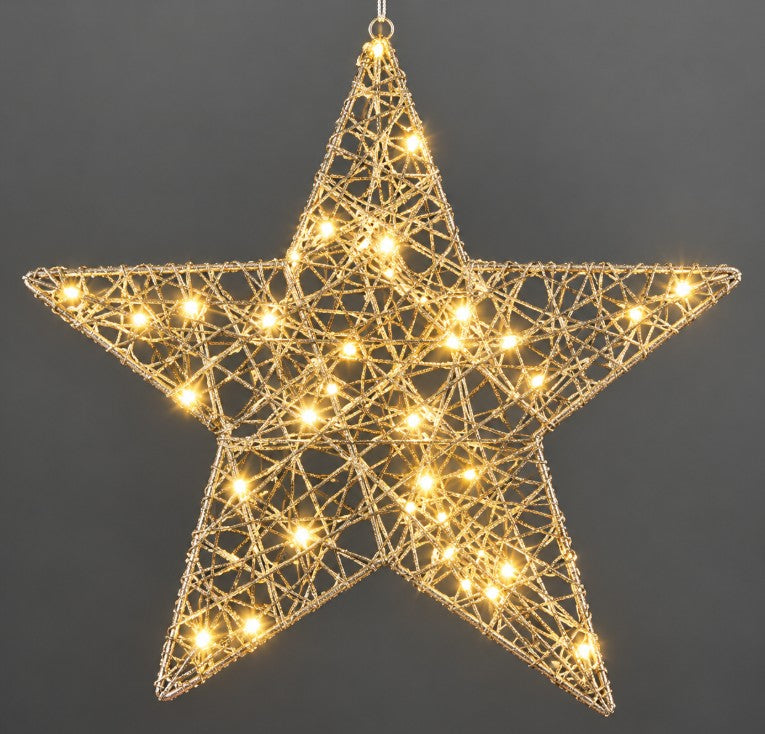 STAR HANGING CHAMPAGNE WARM WHITE 30 | EDEL1206224