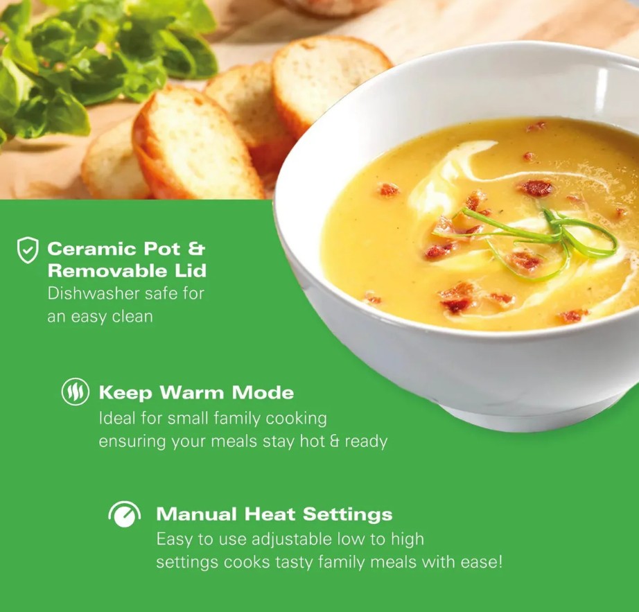 HAMILTON BEACH 3.5 LITRE SLOW COOKER BLACK | HBSC040B