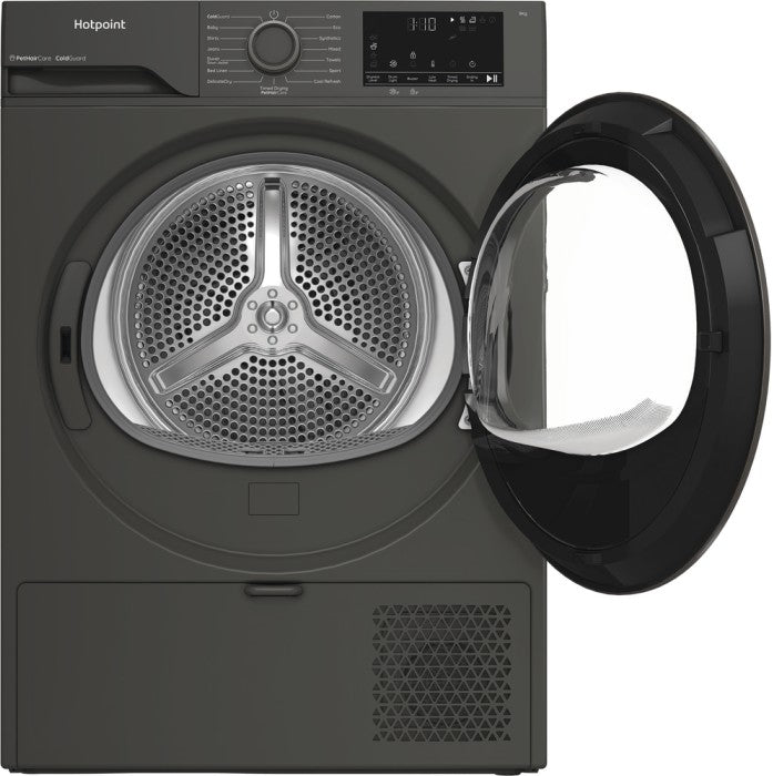 HOTPOINT 9KG HEAT PUMP TUMBLE DRYER GRAPHITE | HHDD90GGIRE