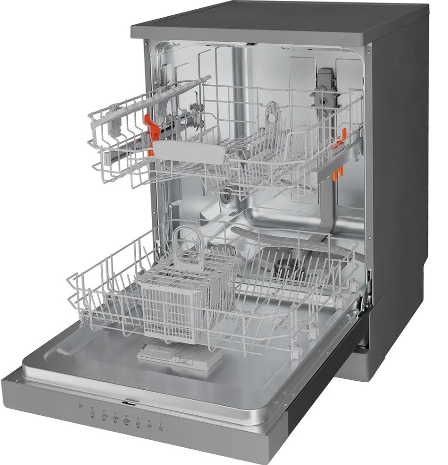 HOTPOINT 14 PLACE FREESTANDING DISHWASHER INOX | HP2FFC14BN6XUK