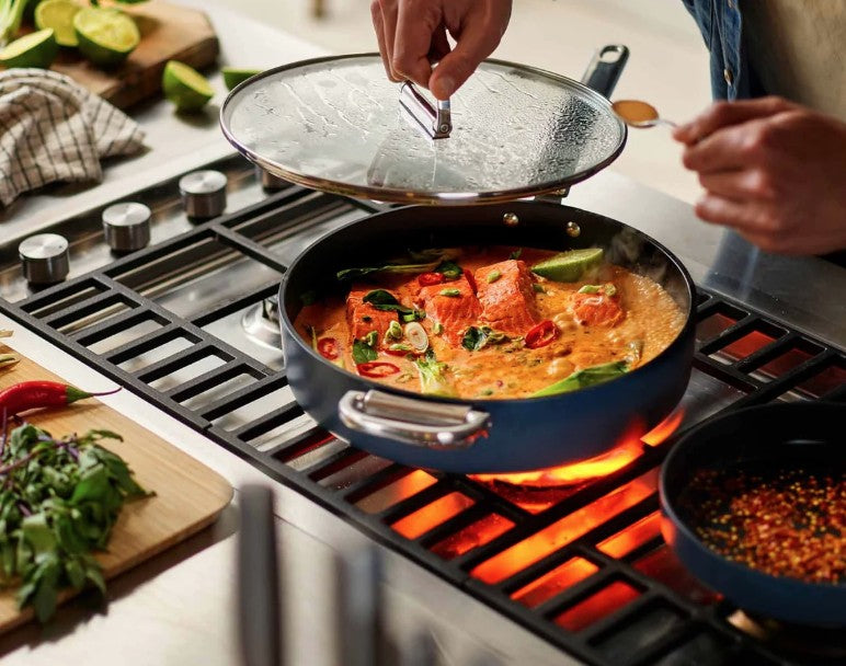 JJ SPACE 28CM/3.8QT N/S SAUTEPAN & LID | JJ45044