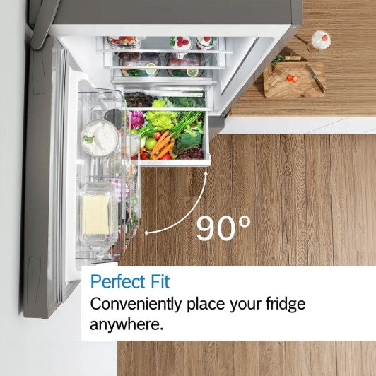 BOSCH SERIES 6 FREESTANDING FRIDGE FREEZER WHITE | KGN39AWCTG