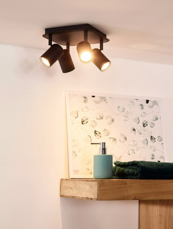 LENNERT CEILING 4X SPOT IP44 LED DIM | L269582030