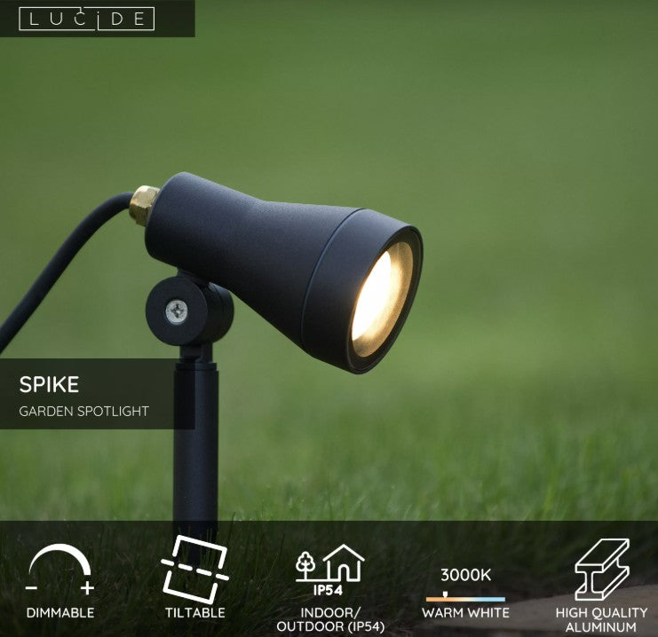 SPIKE SPOT LED GU10 5W BLACK | L278820530