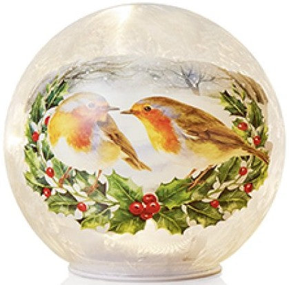 15CM B-O LIT GLASS GLOBE | LB261586