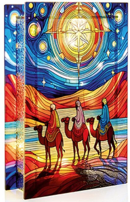 21 X 13CM B-O WISE MEN STAINED GLASS | LB263045