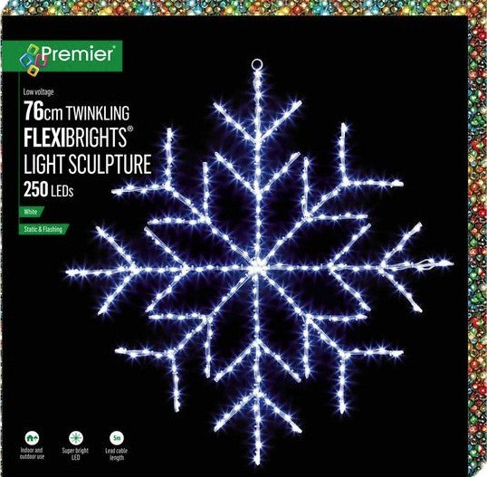 76CM X 76CM TWINKLING SNOWFLAKE | LV243118W