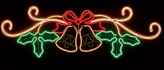 51CM X 1.5M LIT NEON SWINGING BELL | LV261107