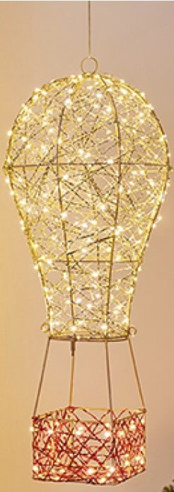 70CM LIT GOLDEN TWIST HOT AIR BALLOON | LV263107