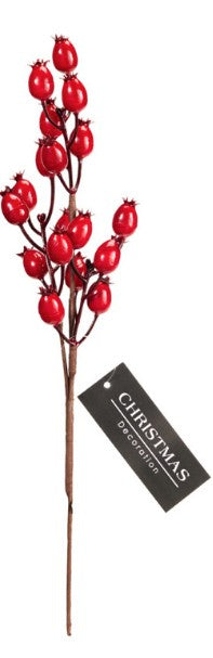 BRANCH W BERRIES 34CM RED | MT1000610