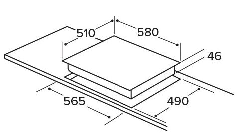 CDA MATRIX 60CM CERAMIC HOB | MXC060FR