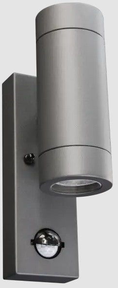 CANEFINCH GU10 UP/DOWN WALL LIGHT IP54 PIR DOUB | RCF2GUSSP25