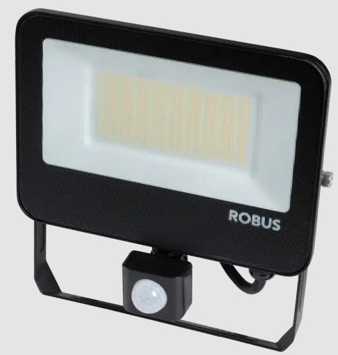 SELEST 50W FLOODLIGHT WITH PIR IP65 CCT3 BLACK C/W | RST50CCT3P04