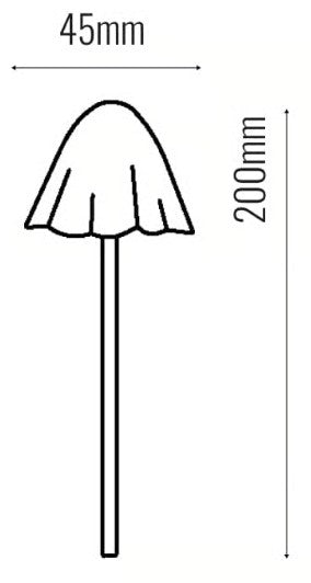 FOREST SOLAR MUSHROOM LIGHTS -SET OF 12 | SC2146