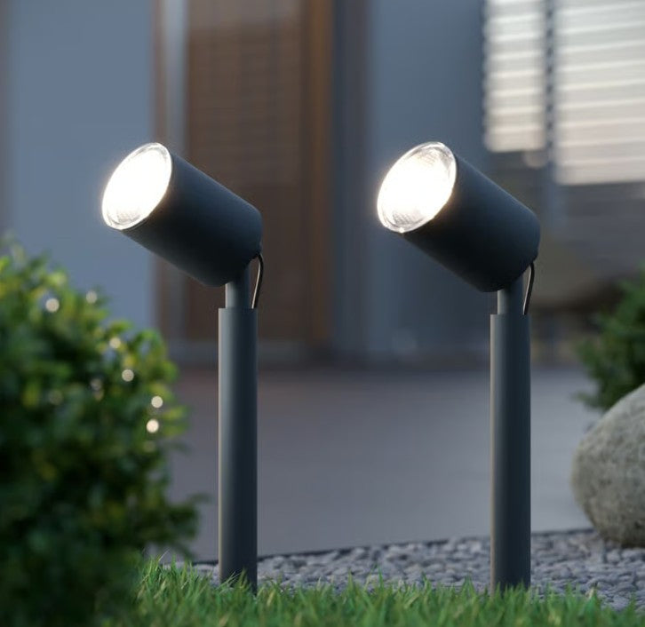 APOLLO SOLAR SPOTLIGHTS SET OF 2 ANTHRACITE | SC2355