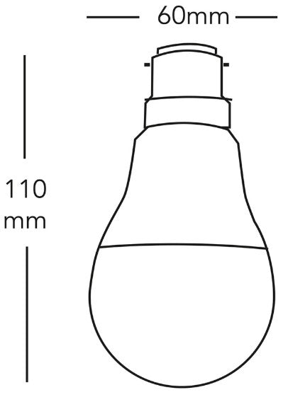 GLS BULB LED 8.5W BC 806LM | SGLSLED10WBC
