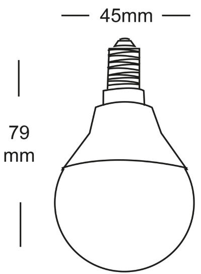 LED GOLF BALL LAMP BC 4.9W 470LM | SGOLFLEDBC52W