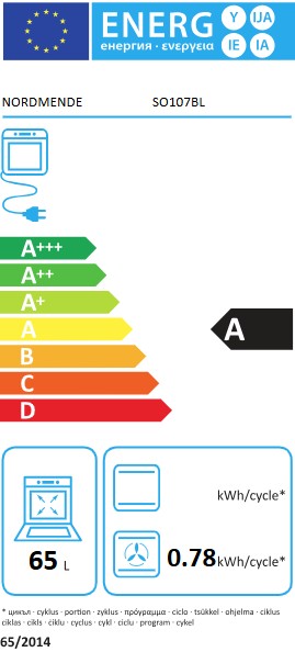 NORDMENDE BUILT IN SINGLE OVEN BLACK | SO107BL