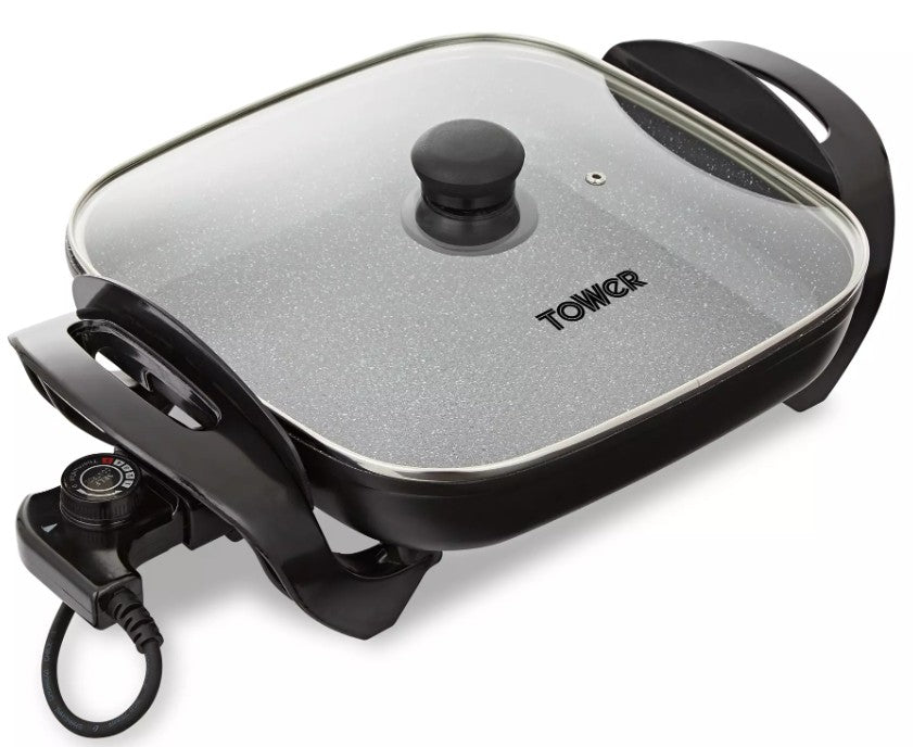 TOWER ELECTRIC FRYING PAN GREY | T14036GRY