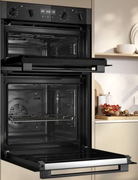 NEFF BUILT IN DOUBLE OVEN PYROLYTIC BLACK-GRAPHITE | U2ACH7AG7B