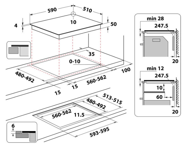 WHIRLPOOL 60CM INDUCTION HOB | WFS3660CPNE