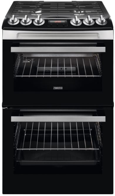 55cm double oven gas cooker with lid new arrivals