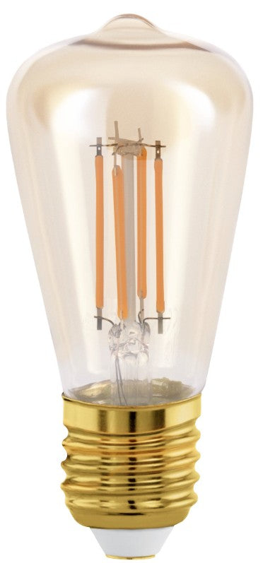 BULB-E27-LED ST48 4W AMBER 2200K | 110054