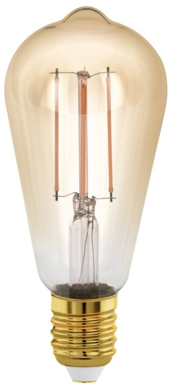 BULB-E27-LED ST64 4W AMBER 1700K | 110067