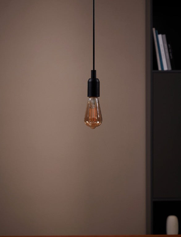 BULB-E27-LED ST64 4W AMBER 1700K | 110067