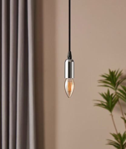 BULB-E14-LED C35 4W AMBER 1700K | 110069