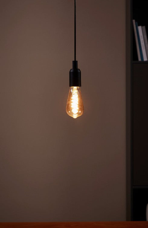 BULB-E27-LED ST64 4W 2200K AMBER SPIRAL | 110077