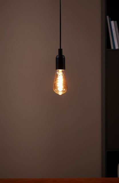 BULB-E27-LED ST64 4W 2200K AMBER SPIRAL | 110077