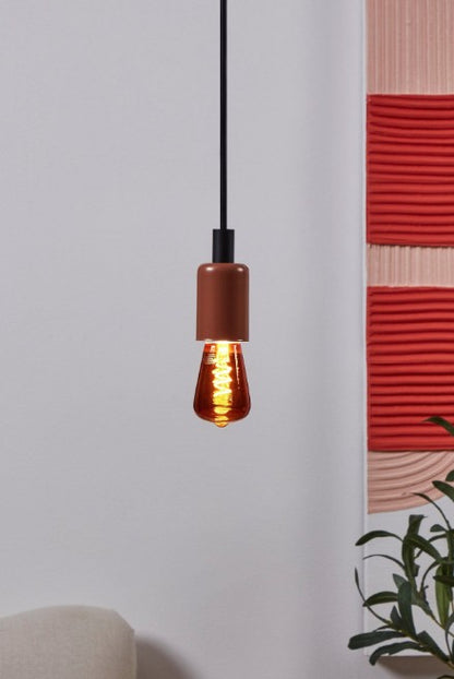 E27 LED ST48 RED CORKSCREW FILAMENT BULB WW | 110199