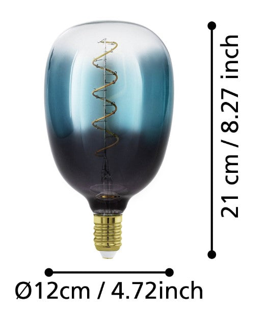 BULB-E27-LED T120 4W BLUE 1 STK | 110224