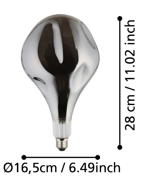 LM-E27-LED D165 4W SMOKY 1 STK | 110234