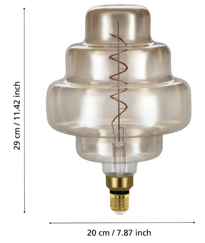 LM-E27-LED OR200 4W AMBER 1 STK | 110246