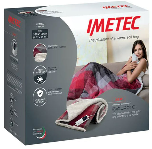 IMETEC DELUXE THROW TARTAN/WHITE | 16739